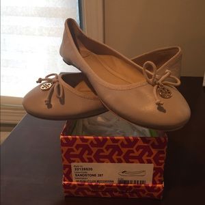 Nude Tory Burch flats (never worn)