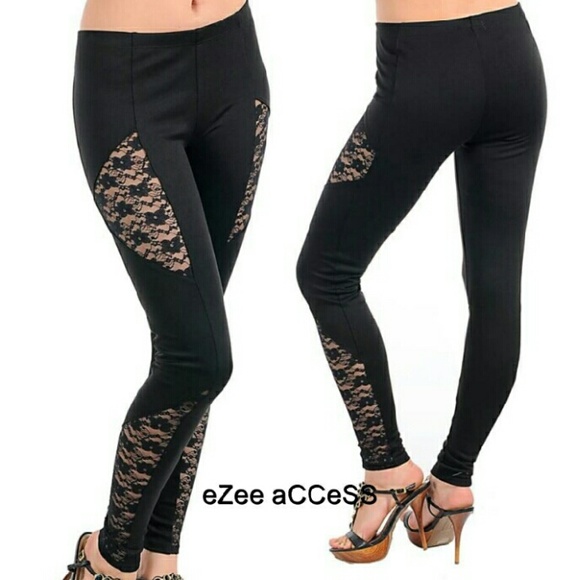 Black lace leggings new sexy - Picture 3 of 3