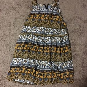 Tribal elephant F21 dress
