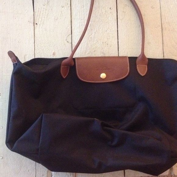 Black long champ bag