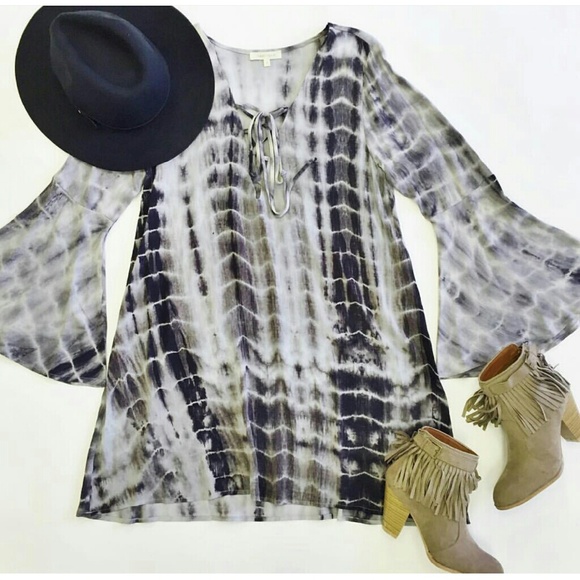 Tie Die Lace up dress
