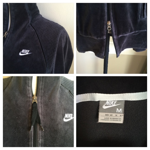 Nike velvet zip up jacket size medium - Picture 3 of 3