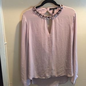 Bcbg maxazria key hole blouse with open back
