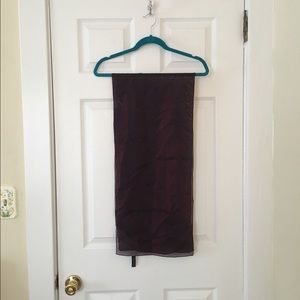 Burgundy Sheer Scarf