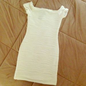 Cream Crinkled Party Dress, Wedding Sendoff Dress