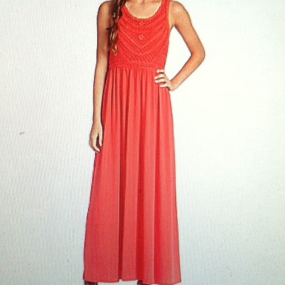 GB (Gianni Bini juniors brand) red maxi dress