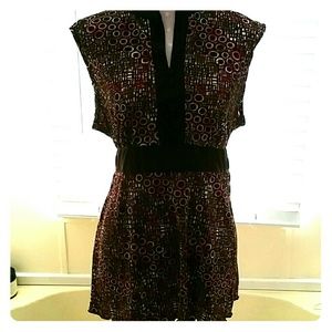 Fun Sleeveless Empire Waist PLUS Blouse 1X