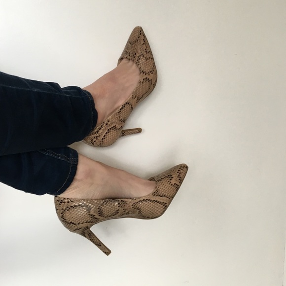 Snakeskin Heels