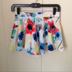 Floral mini culott new!