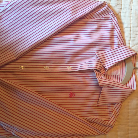Brooks Brothers pink and white button down - Picture 1 of 2
