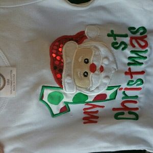 White long sleeve my 1st christmas