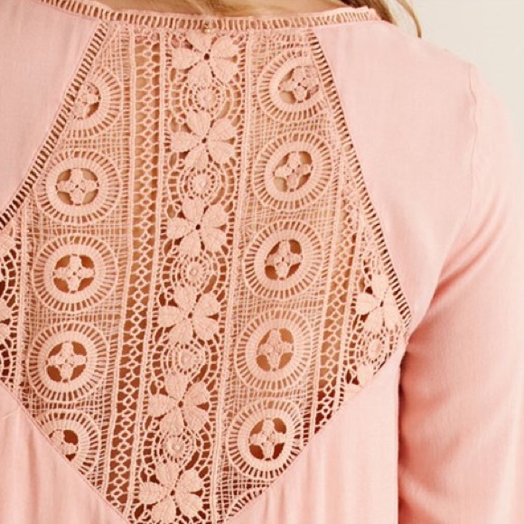 Trumpet Sleeve tunic Chiffon Shirtdress - Picture 2 of 4