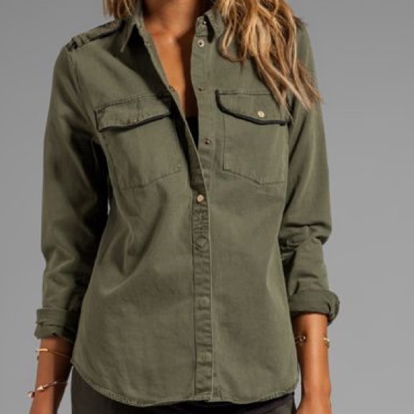 BDG green button down