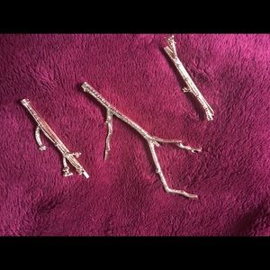 Tree branch barrettes