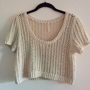 Free people knitted crop top