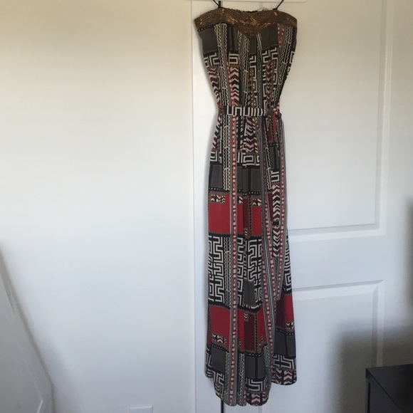 Lavender Brown, Strapless Maxi, size medium! - Picture 1 of 2