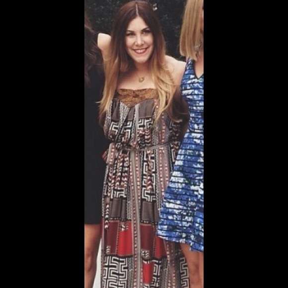 Lavender Brown, Strapless Maxi, size medium! - Picture 2 of 2