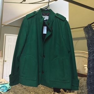 Banana Republic green peacoat