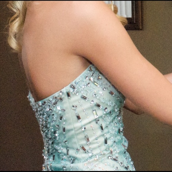 Jovani Teal Prom Dress - Picture 4 of 4
