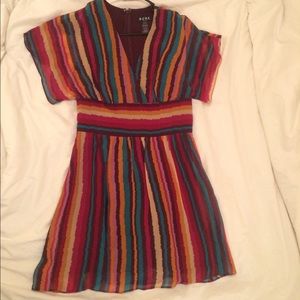 BCBG Striped Silk Dress Perfect Condition