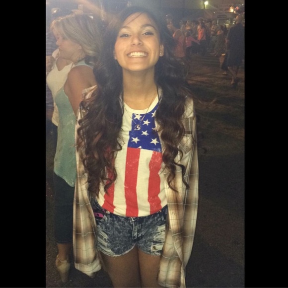 American flag tank