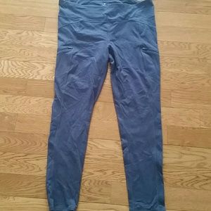 Athleta tights blue herringbone sly drifter tight