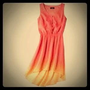 Fish tail orange dress