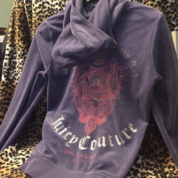 Velour Juicy Couture zip-up sweater