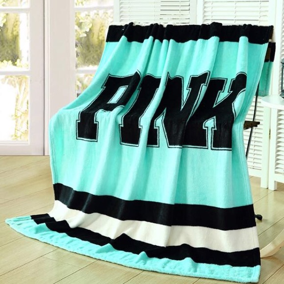 Blue Victoria's Secret blanket