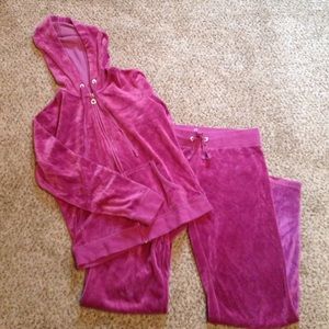 NY&Co Plum Velour Outfit