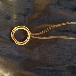 Michael kors tri colored circle necklace