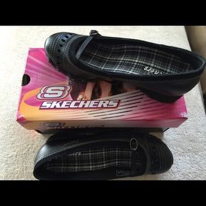 Skechers Black Butterfly Patch Shoes