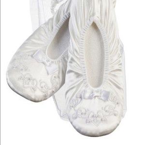 satin wedding slippers