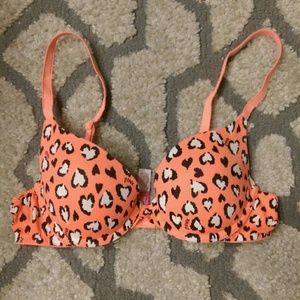 Victoria's Secret Pink leopard print bra 34a