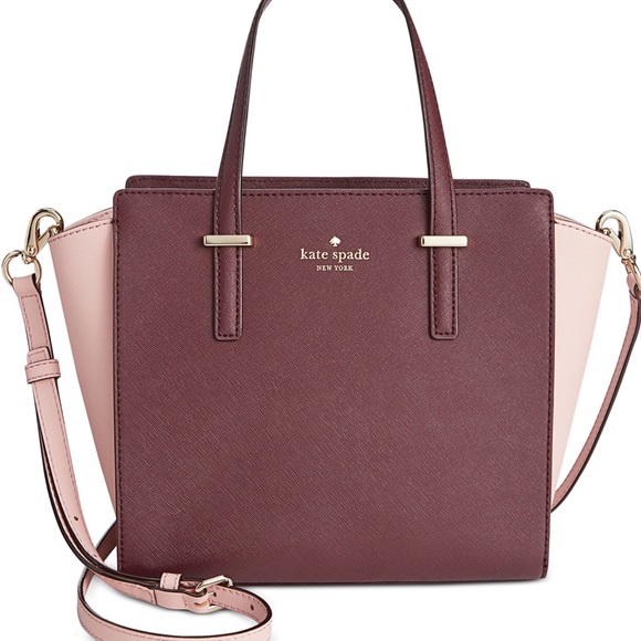 $220 🅿️ Kate Spade Cedar Small Hayden Mulled Wine - Picture 3 of 4