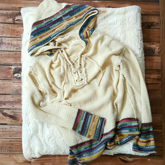 Free People Tops - SALE 🌠 Free People • Lace Up Baja Hoodie