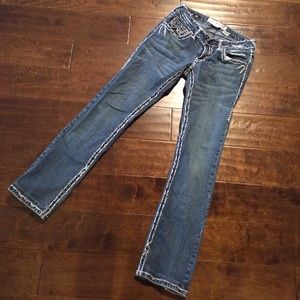 Laguna Beach Jeans. White Stitching. Made in USA