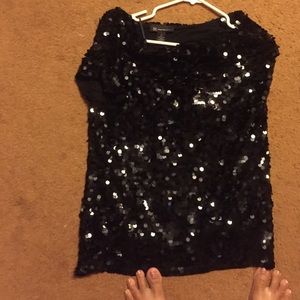 Black Sequence top