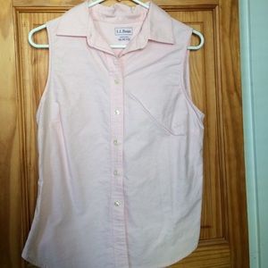 L.L. Bean Cotton Sleeveless Shirt