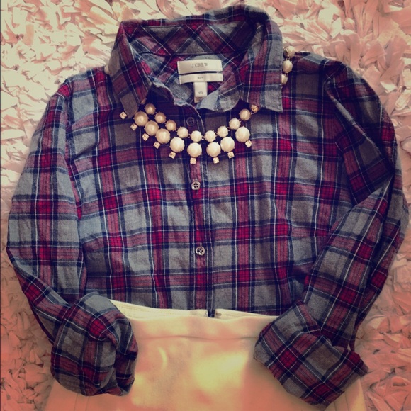 Preppy plaid shirt