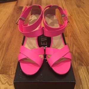 J. Crew 'Mari' sandals in shocking pink!