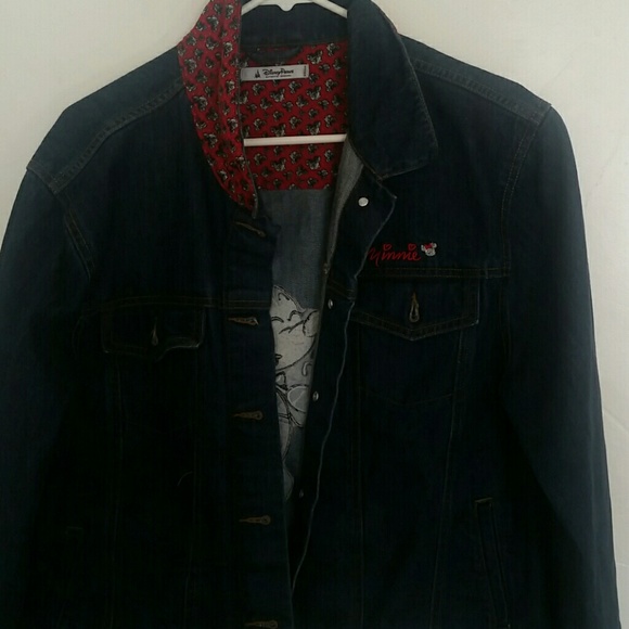 Minnie mouse pin up jean jacket