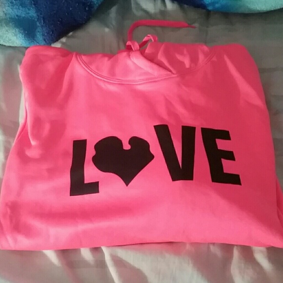 Pink love "up north" michigan hoody