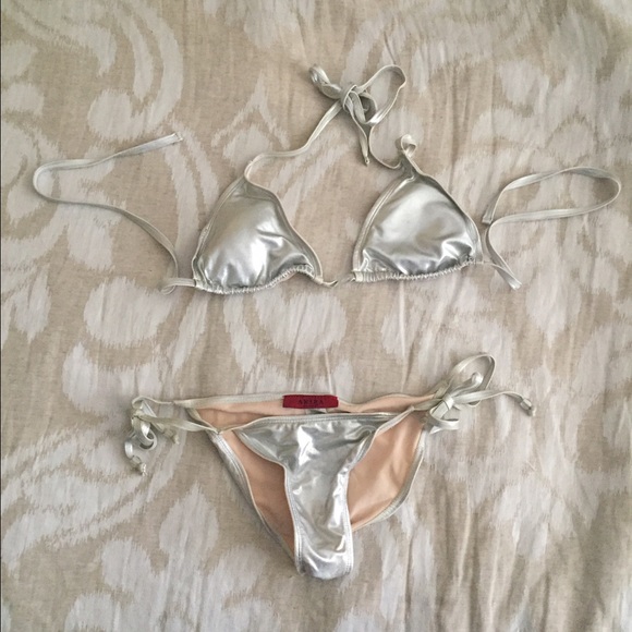 Silver Bathing suit