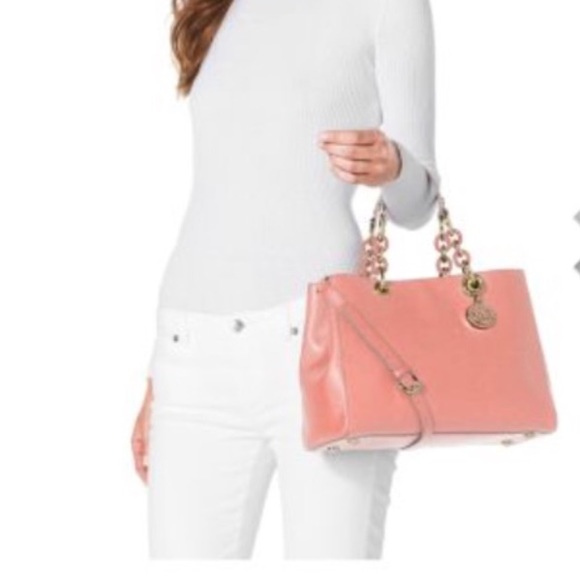 Michael Kors medium light pink satchel