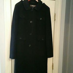 Kenneth Cole Black wool coat