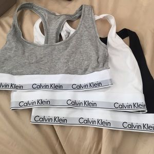 3 Calvin Klein sport bras
