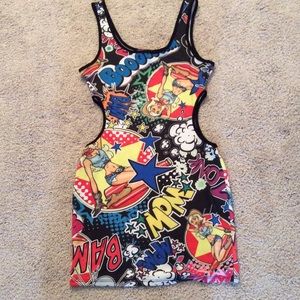Comic Cutout Dress