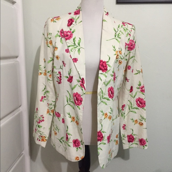 White Flora Jacket
