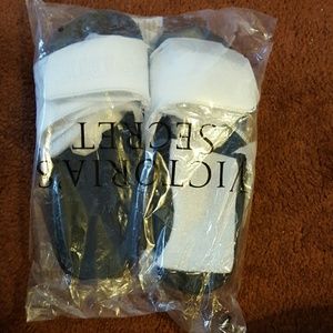 Brand new Victoria secret silver slides